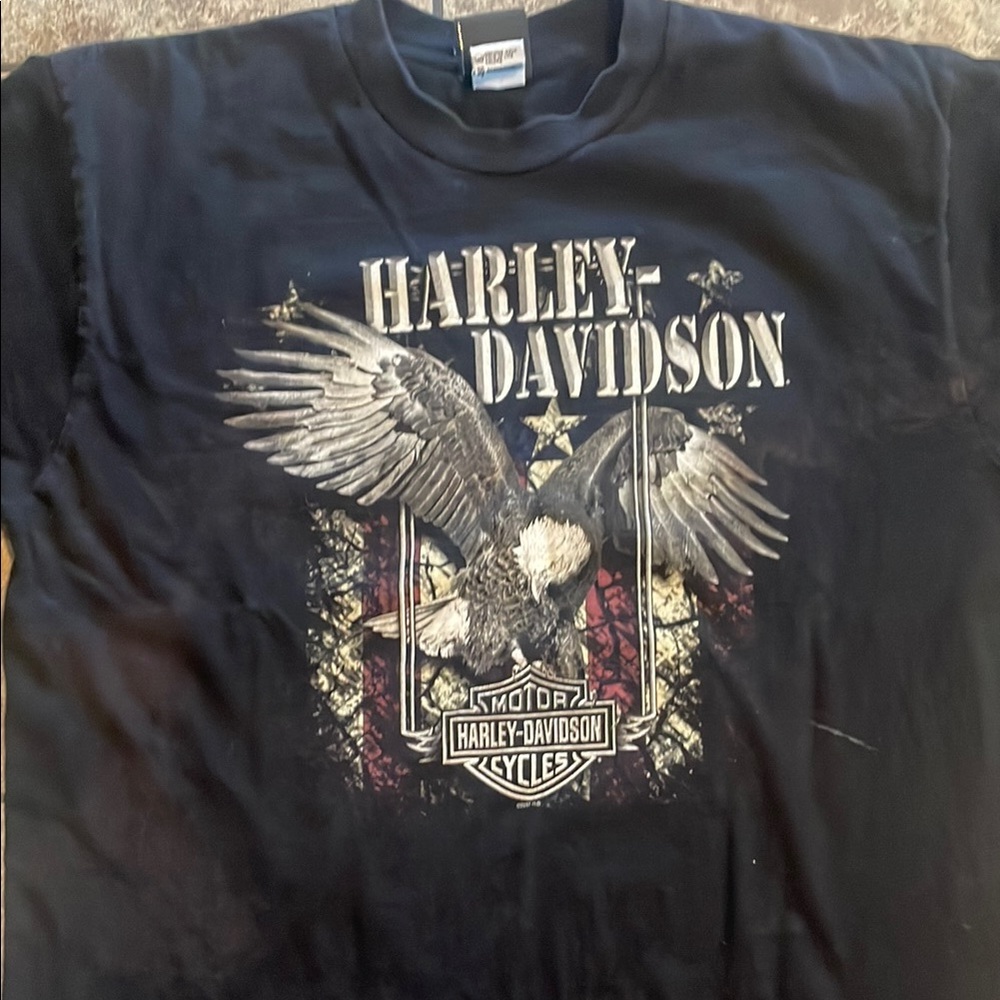 Harley-Davidson Faded Mechanicsburg PA Eagle Graphic Tee